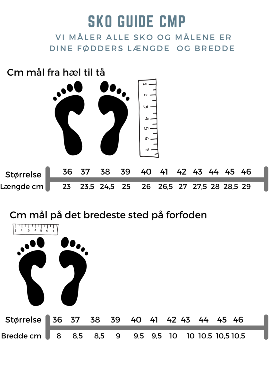 CMP Størrelses guide